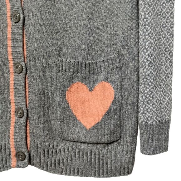 C. WONDER Pocket Hearts Long Cardigan M - Picture 2 of 6